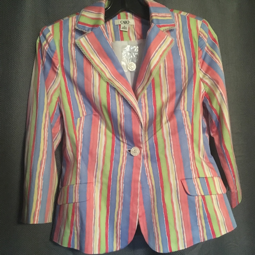 Nwoat- Cato ~ fitted vertical stripe blazer